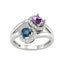 Blue, Purple, White