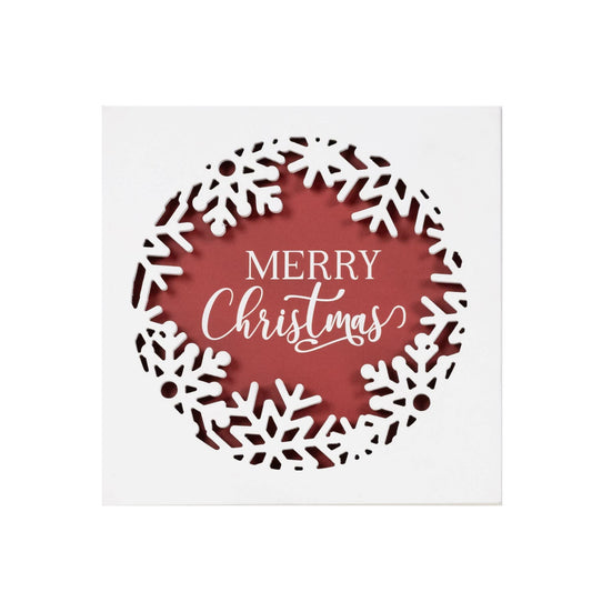 Melrose International Merry Christmas Plaque 12"SQ