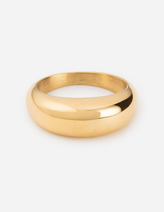 Elevated Faith Gold Dome Ring