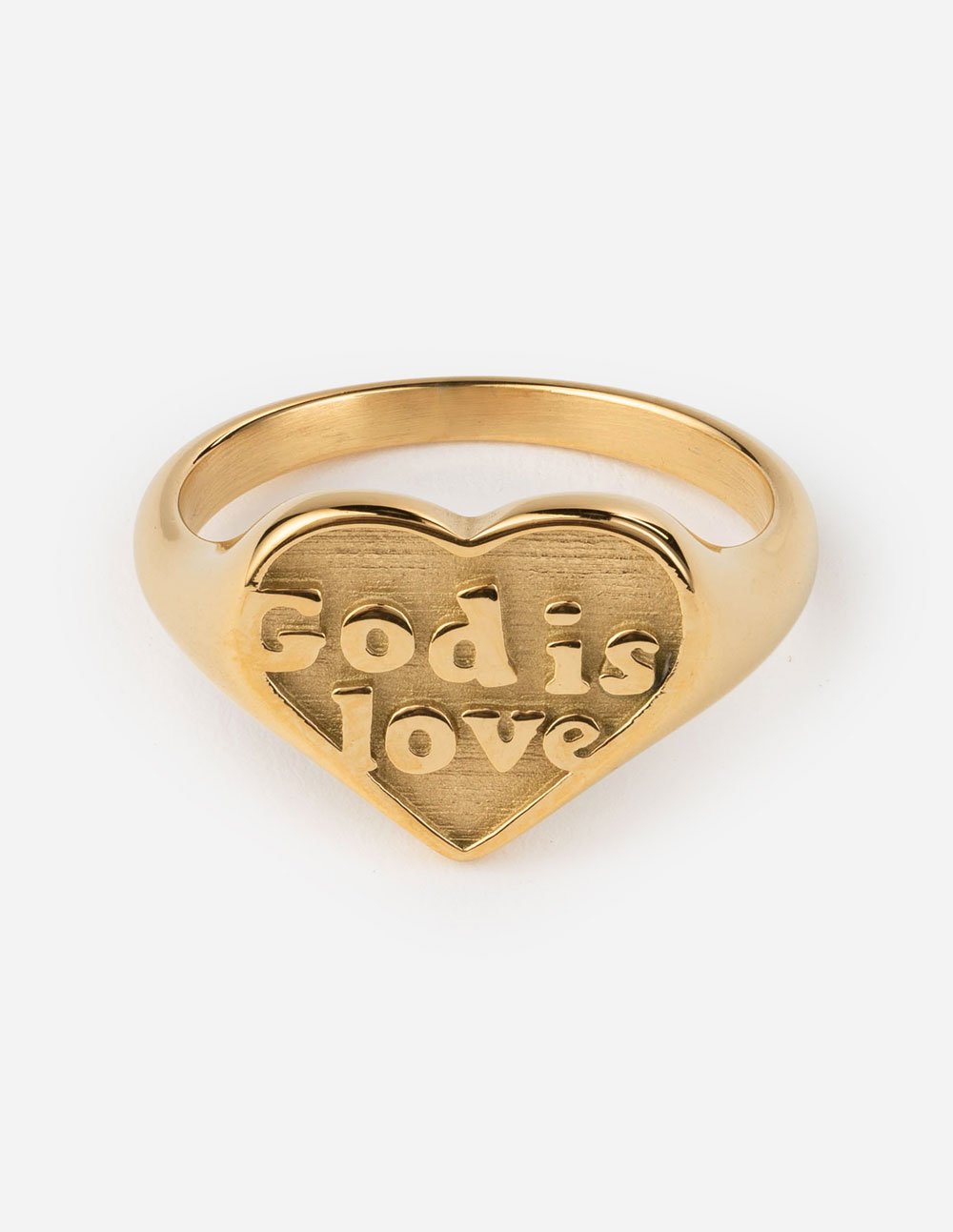 Elevated Faith Gold God is Love Ring
