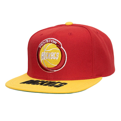 Mitchell & Ness Men's NBA Logo Bill Snapback Hwc Rockets Snapback Caps