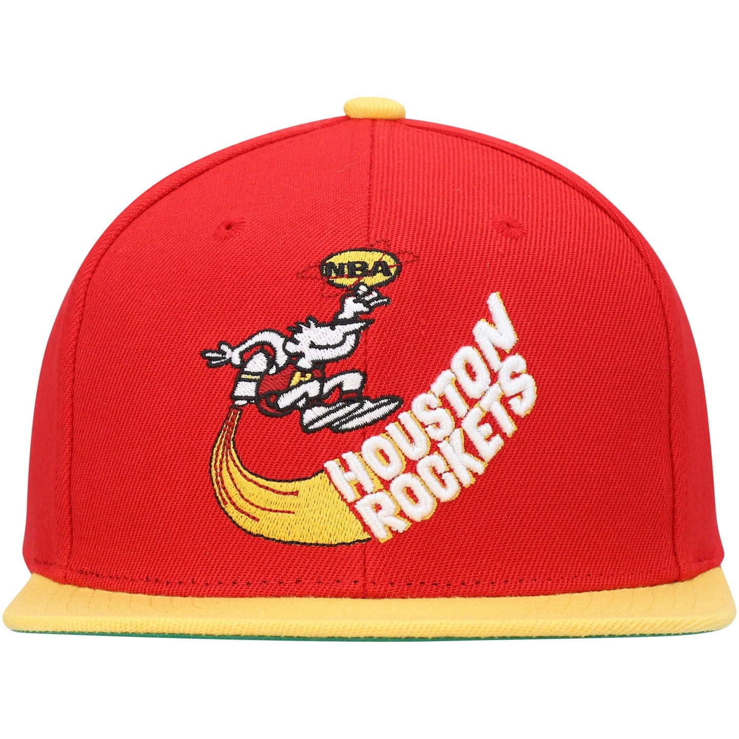 Men's Mitchell & Ness NBA Core Basic Snapback Hwc Rockets - Red-Gold