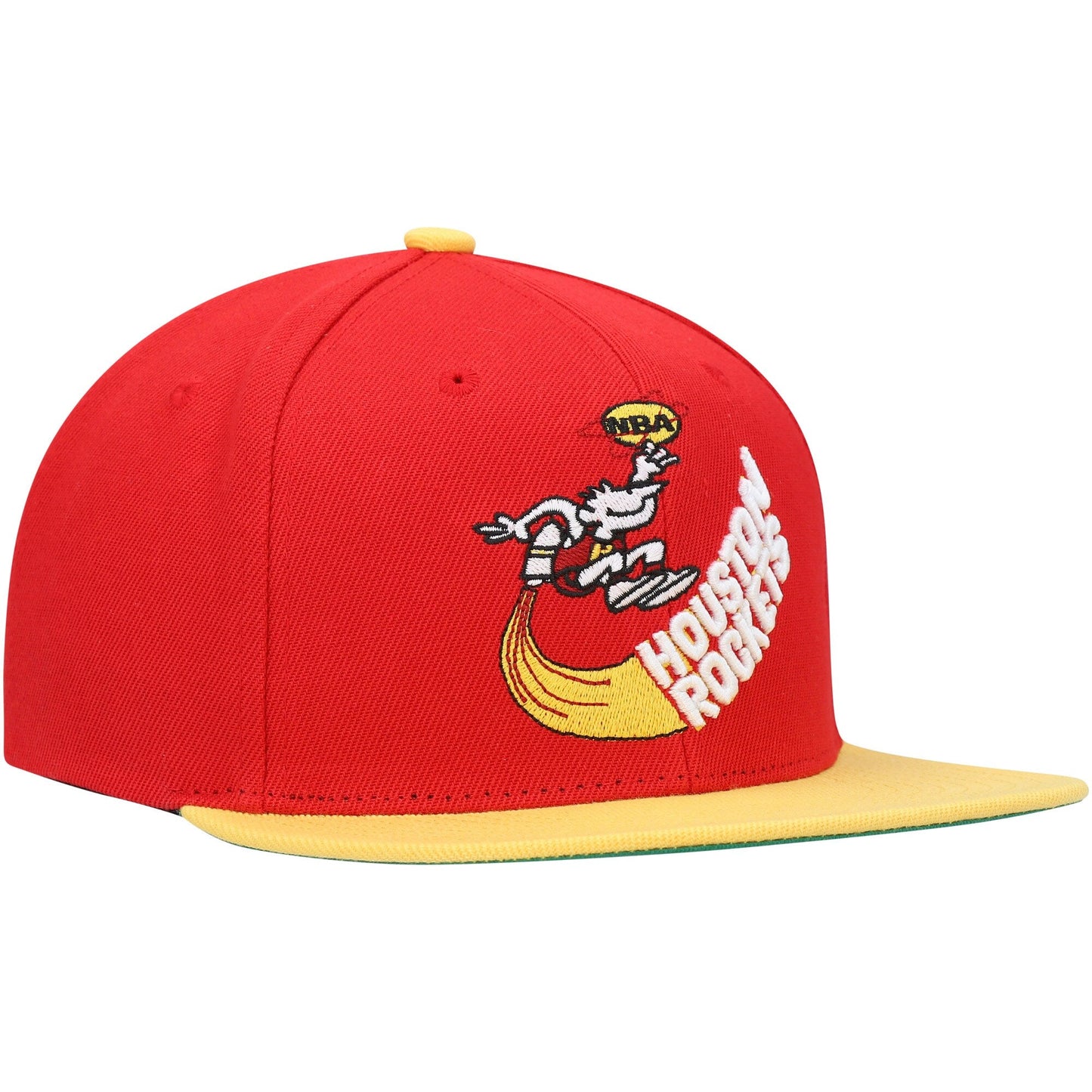 Men's Mitchell & Ness NBA Core Basic Snapback Hwc Rockets - Red-Gold