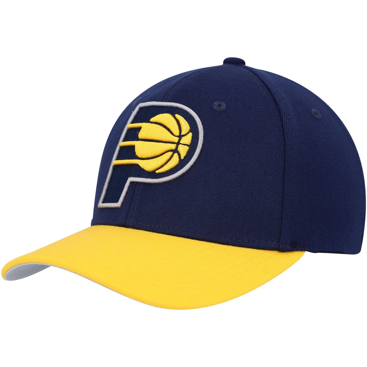 Men's Mitchell & Ness NBA Team 2 Tone 2.0 Stretch Snapback NBA Pacers