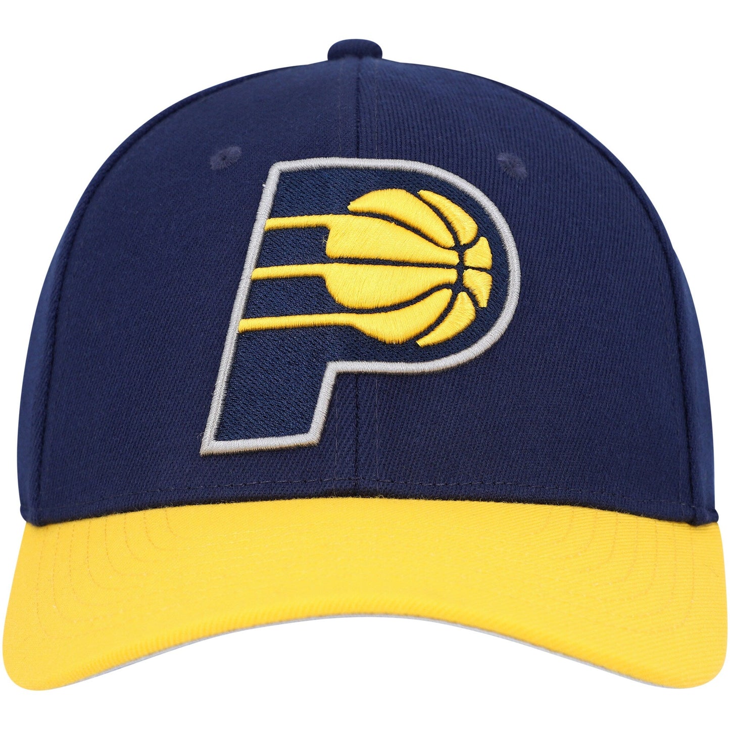 Men's Mitchell & Ness NBA Team 2 Tone 2.0 Stretch Snapback NBA Pacers