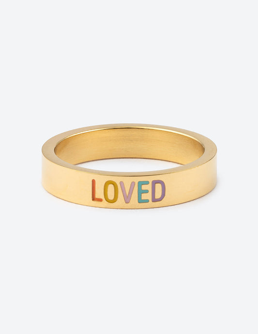 Elevated Faith Gold Loved Ring
