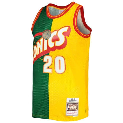 Mitchell & Ness NBA Split Swingman Jersey Seattle Supersonics 1995 Gary Payton Jerseys