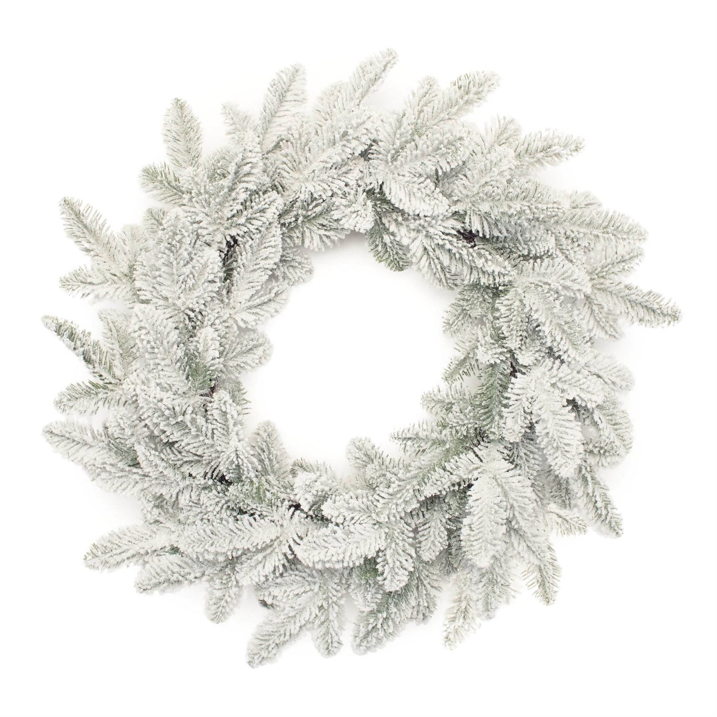 Melrose International Snowy Flocked Pine Wreath 24"D