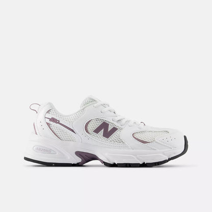 New Balance Grade School 530 White/Dark Ice Wine