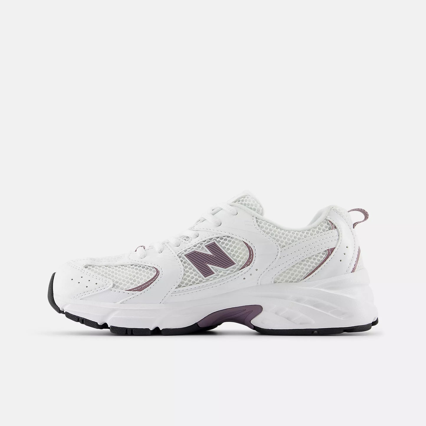 New Balance Grade School 530 White/Dark Ice Wine