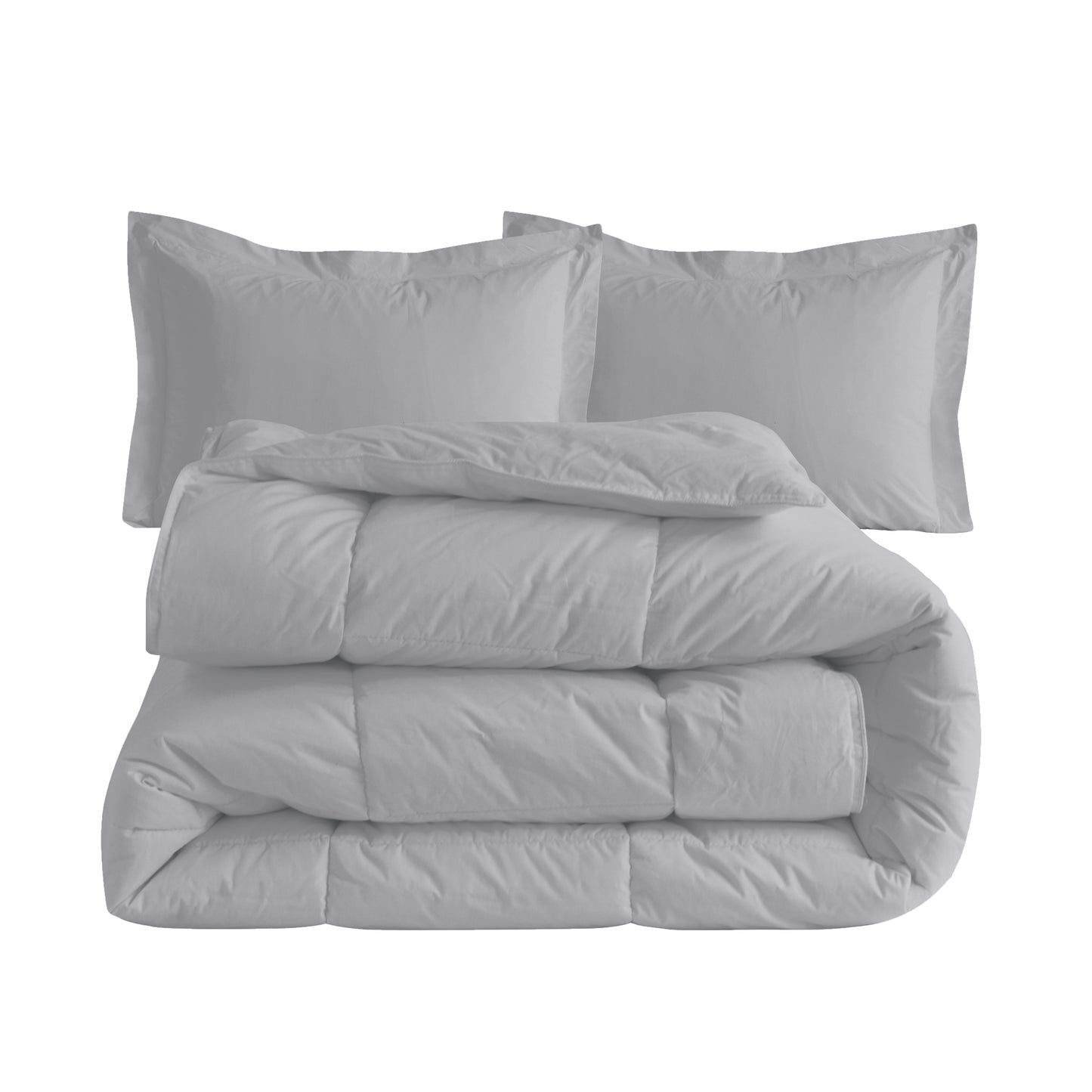 Elegant Comfort 3 Piece Cotton Comforter - Down Alternative Hotel Premium Quality