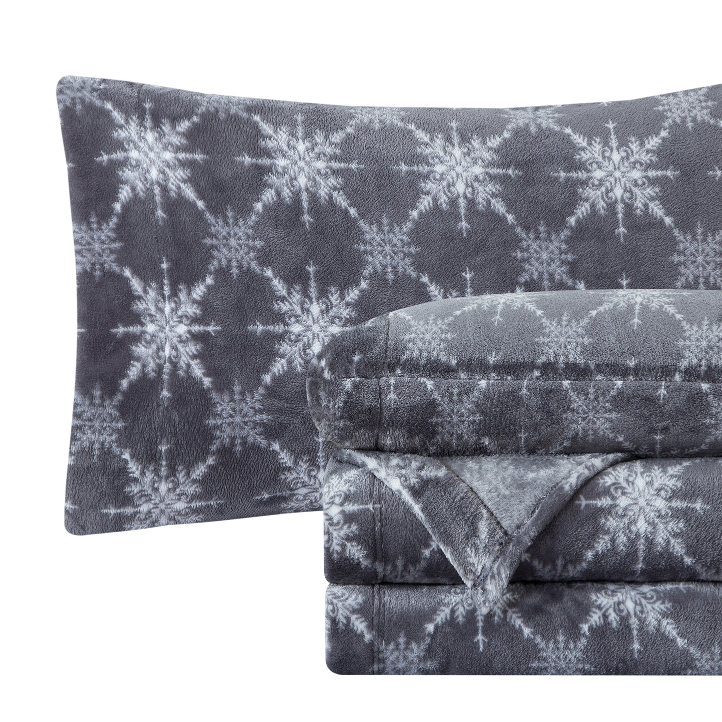 Elegant Comfort 4-Piece Holiday Christmas Velvet Plush Flannel Sheet Set