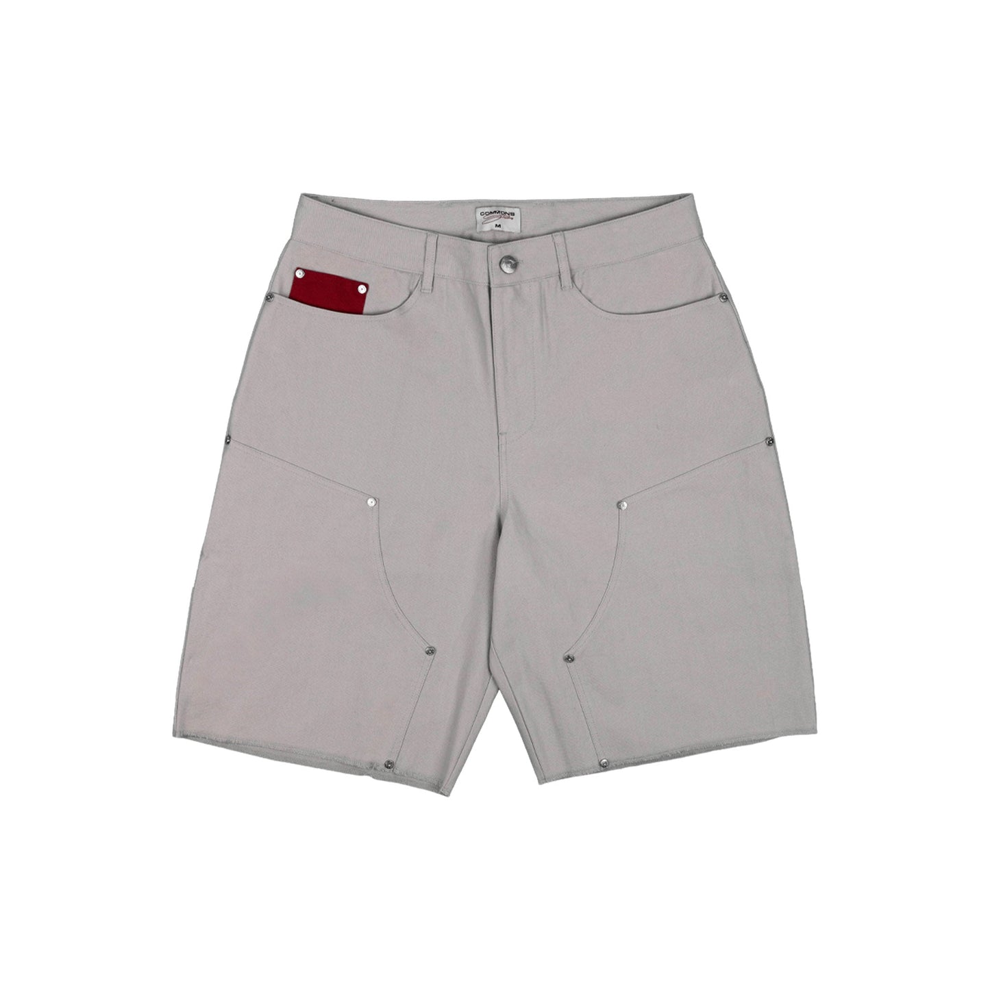 Commons Double Knee Canvas Short Grey
