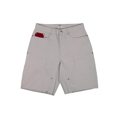 Commons Double Knee Canvas Short Grey