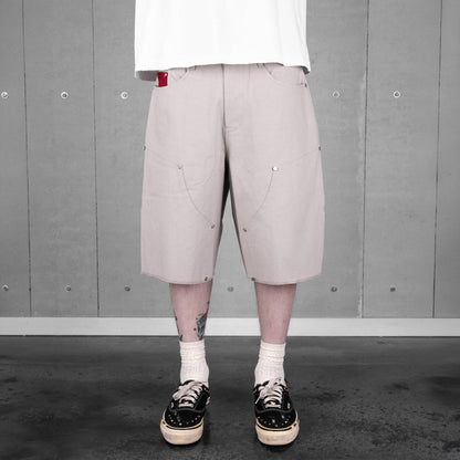 Commons Double Knee Canvas Short Grey