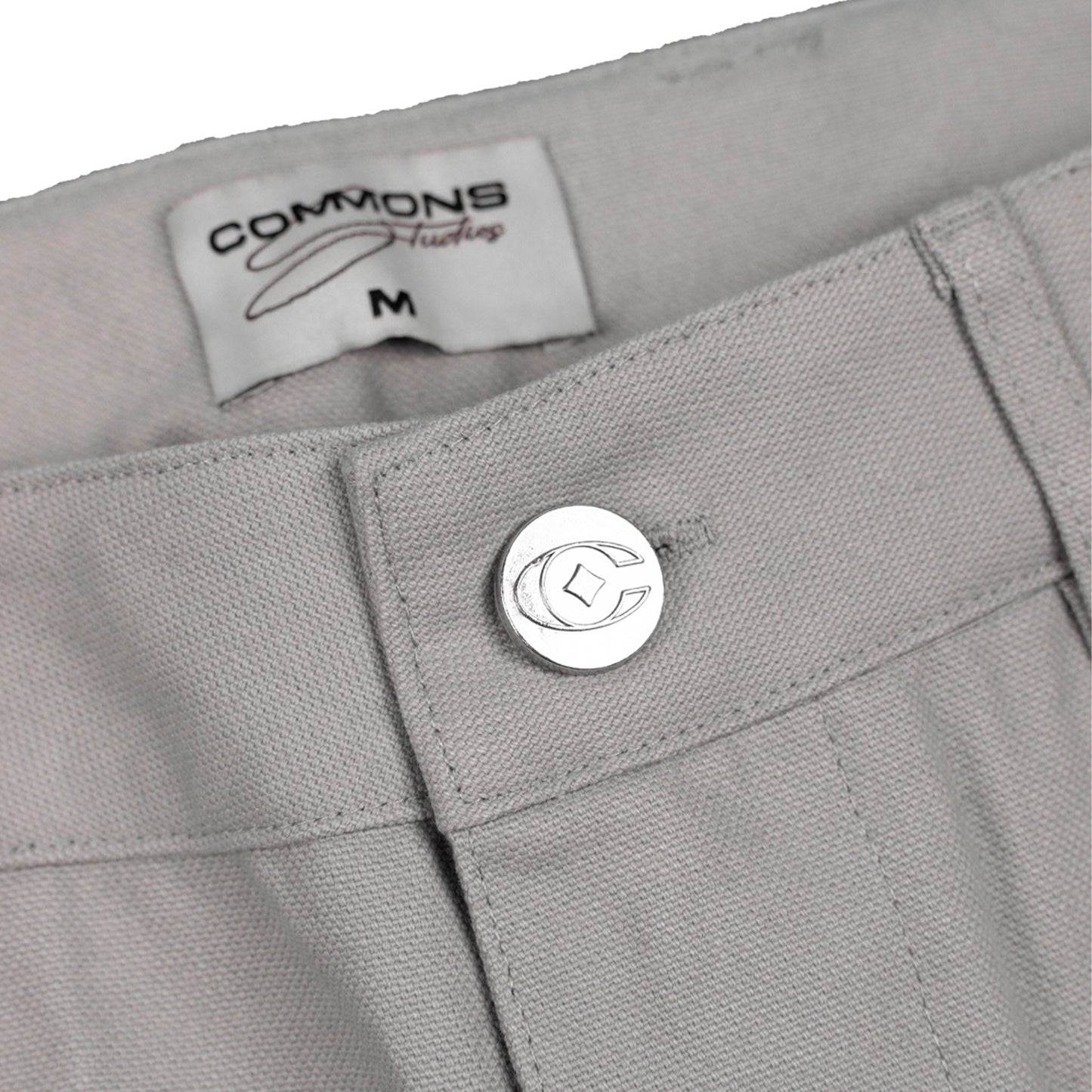 Commons Double Knee Canvas Short Grey