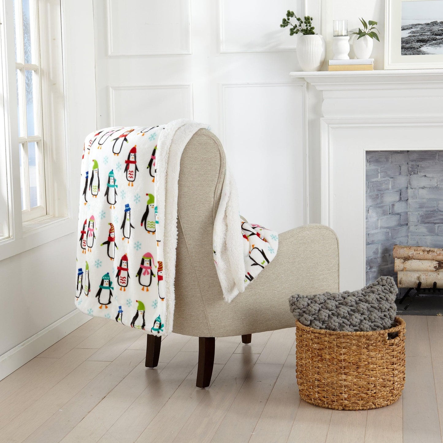 Sherpa Throw Blanket - Eve Collection