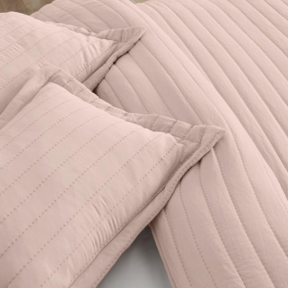 Solid Striped Quilt - Virginia Collection