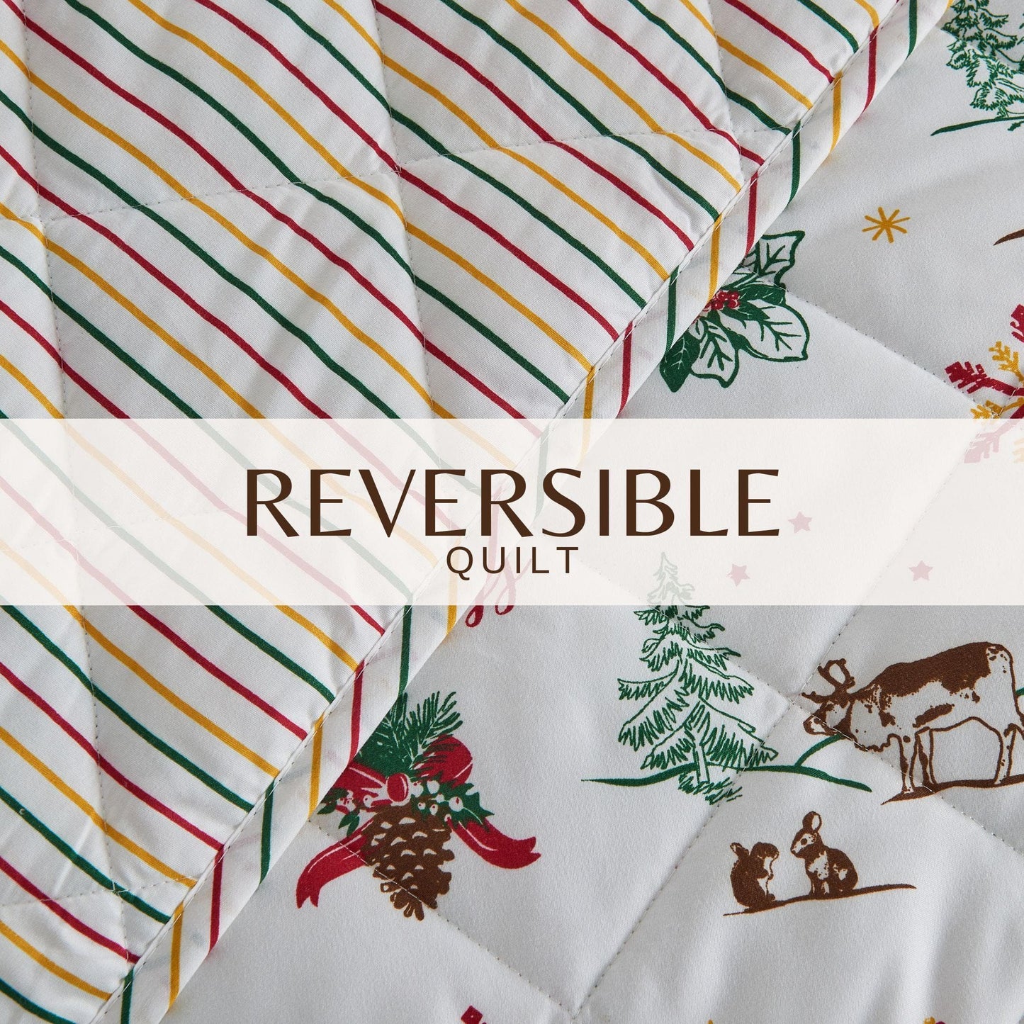 Colorful Holiday Quilt Set - Midnight Magic Collection
