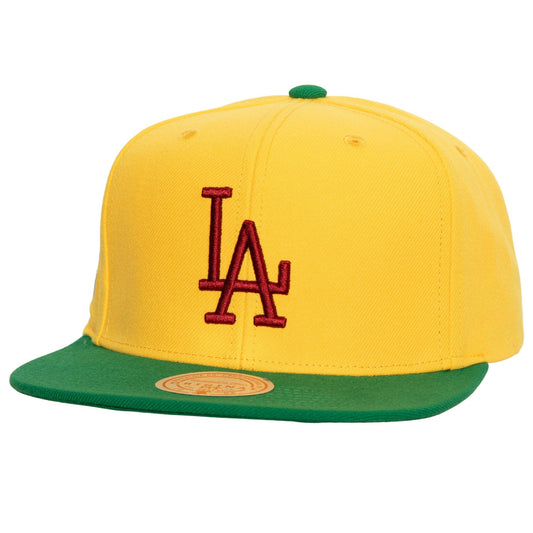 Men's Mitchell & Ness MLB Hometown Snapback Coop Dodgers
