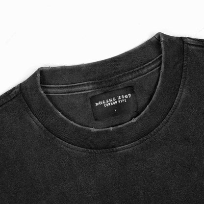 Common Hype Dual Nature Tee Washed Black