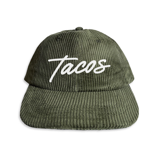 Frankie Jean Tacos Cursive Corduroy Cap