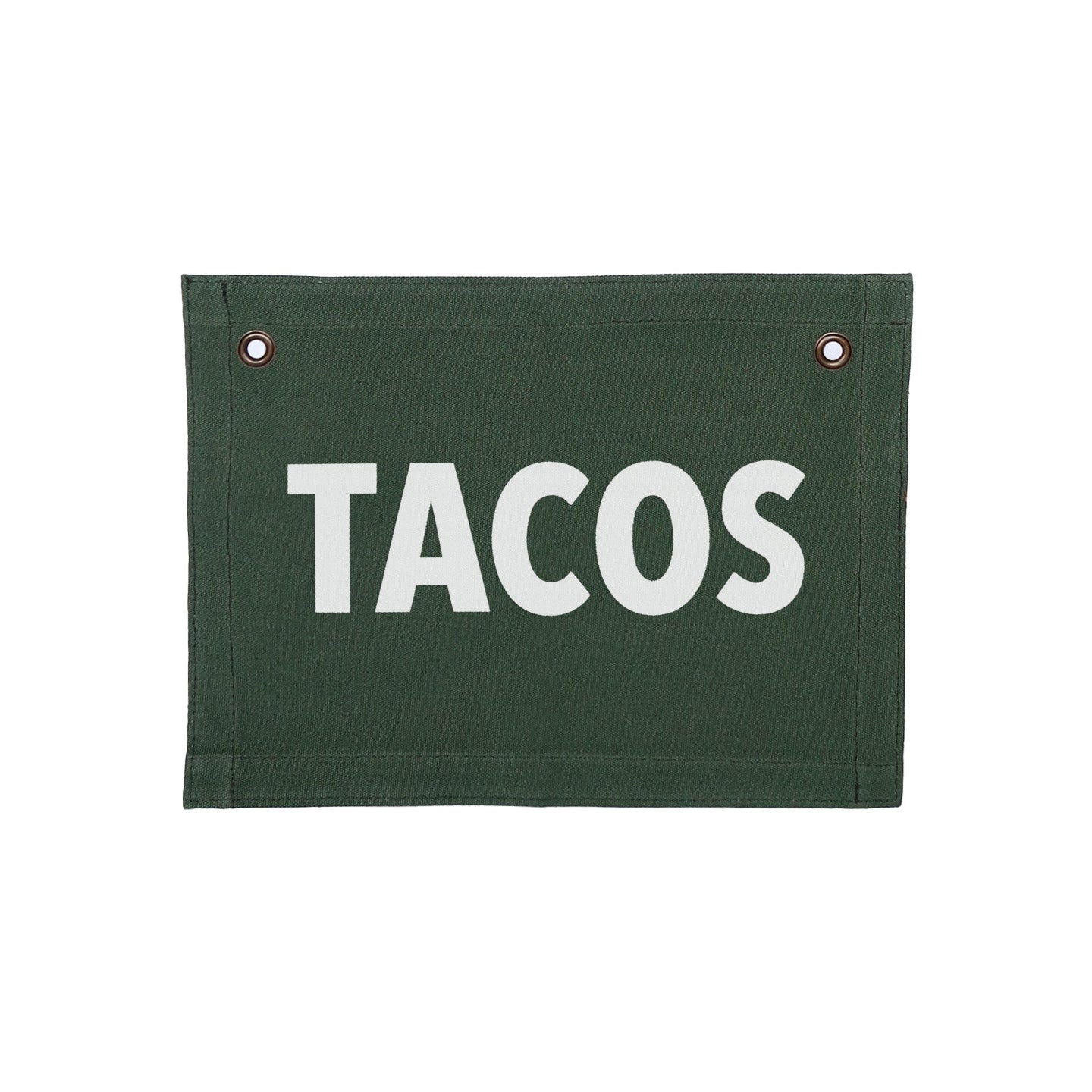 Frankie Jean Tacos Small Canvas Flag