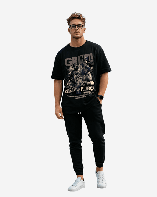 G West Grind With Passion Oversized T-Shirt Mens