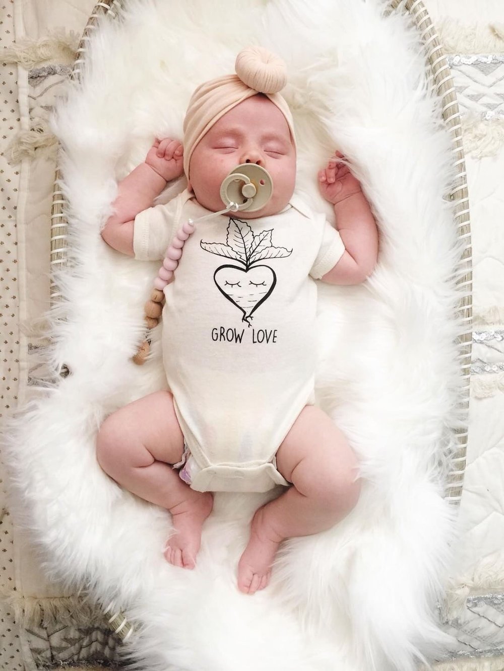 Tenth & Pine Grow Love Organic Cotton Baby Bodysuit