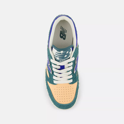 New Balance Grade School 480 New Spruce Peach Blossom