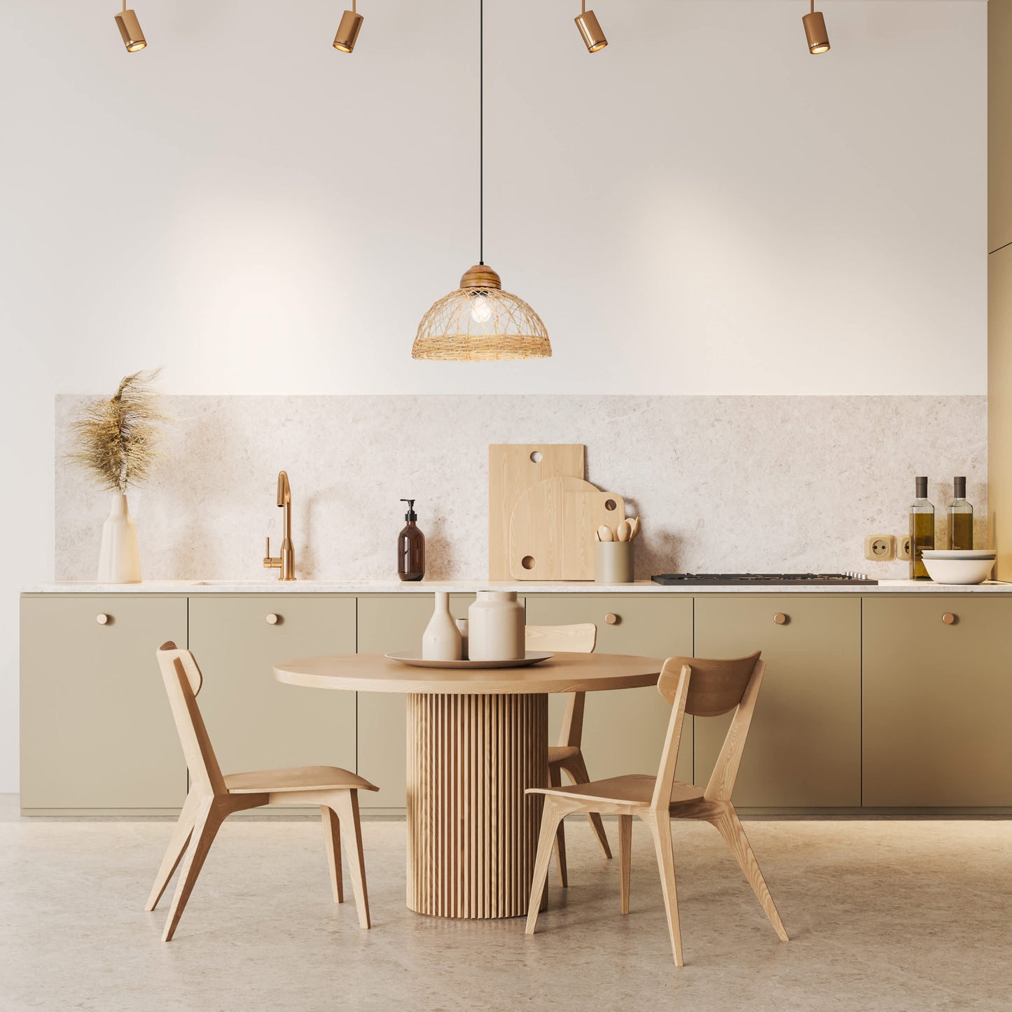 Natural/Brown/Brass-