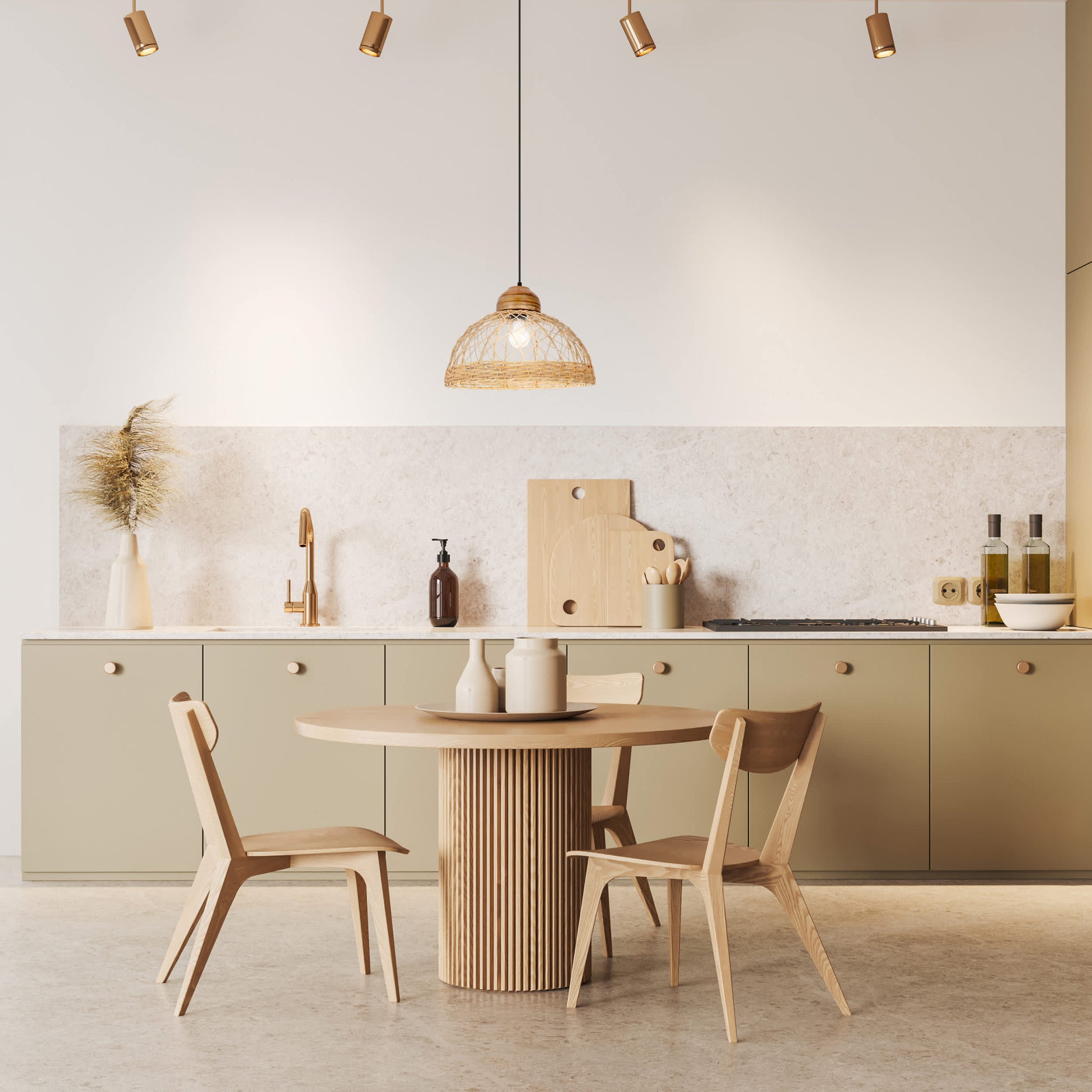 Natural/Brown/Brass-