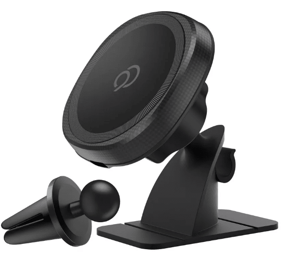 Nimbus9 Wireless Charging Magnetic Vent/Dash Phone Mount Kit - Black