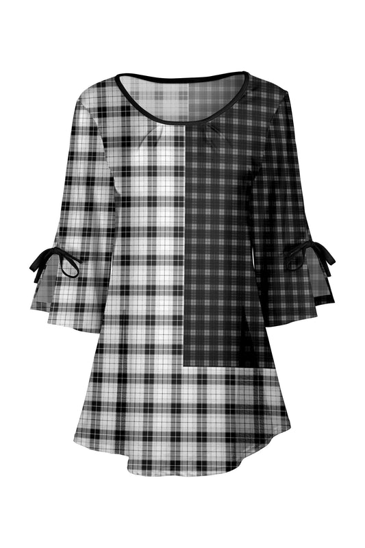 Black & White Gingham Patchwork-