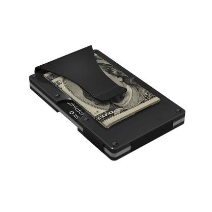 Grid Wallet Gunmetal Aluminum