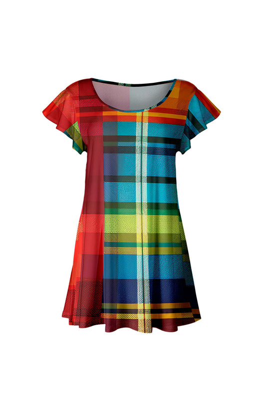 Red & Blue Plaid-
