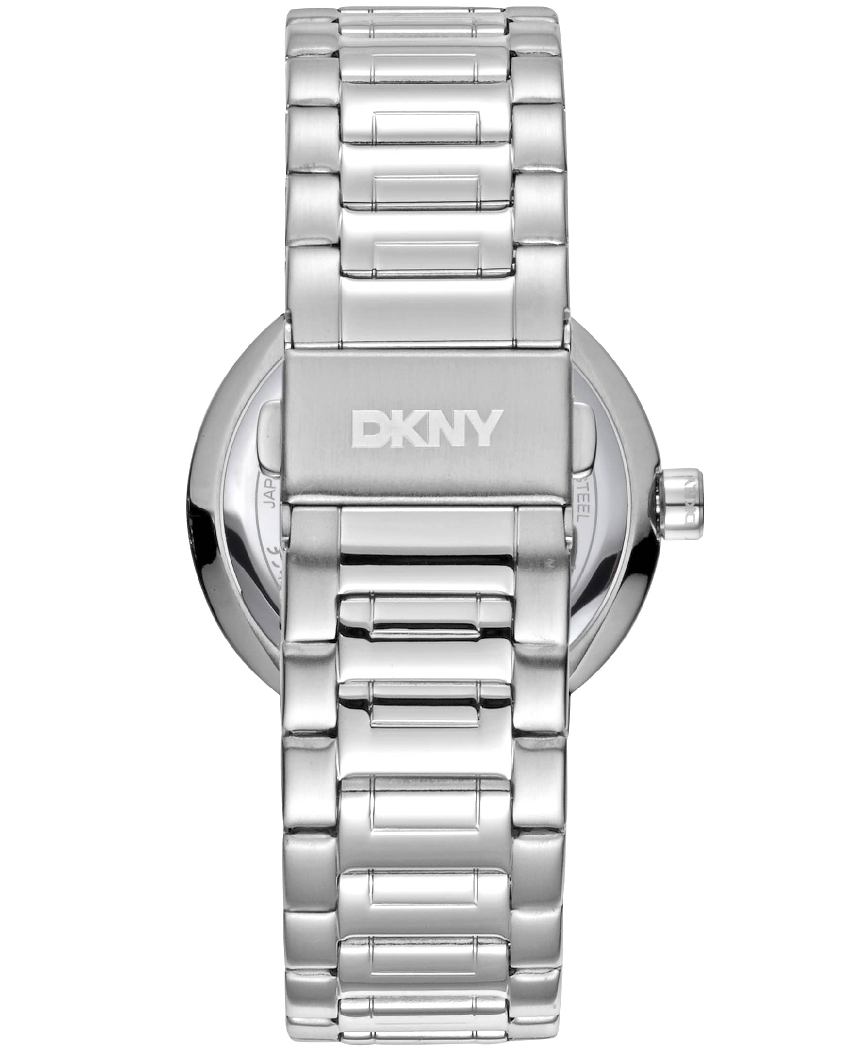 Dkny Women Watch, Silver Color Case, Blue Dial, Stainless Steel Metal Bracelet, 3 Hands, 5 Atm-5