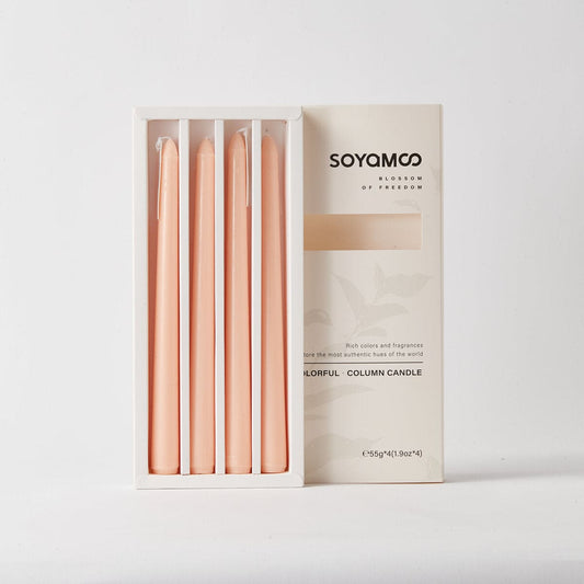 SOYAMOO Citrus Breeze Colored Taper Candles