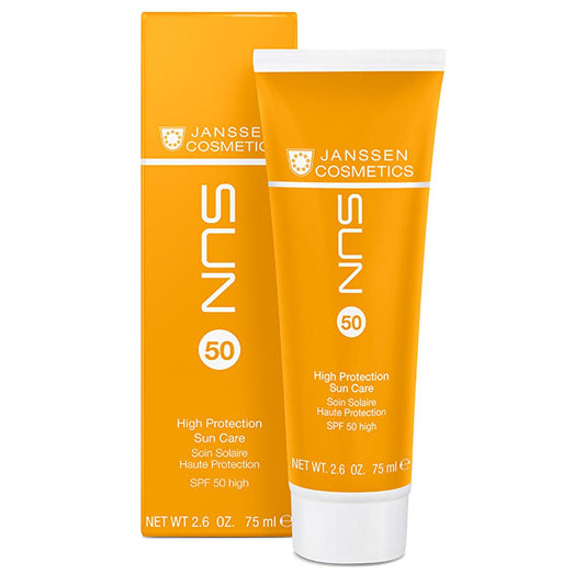 Janssen Cosmetics SPF 50+ Sunscreen Cream: High UVA/UVB Protection, Water Resistant, Ectoine Enriched - Ideal for Fair & Sensitive Skin