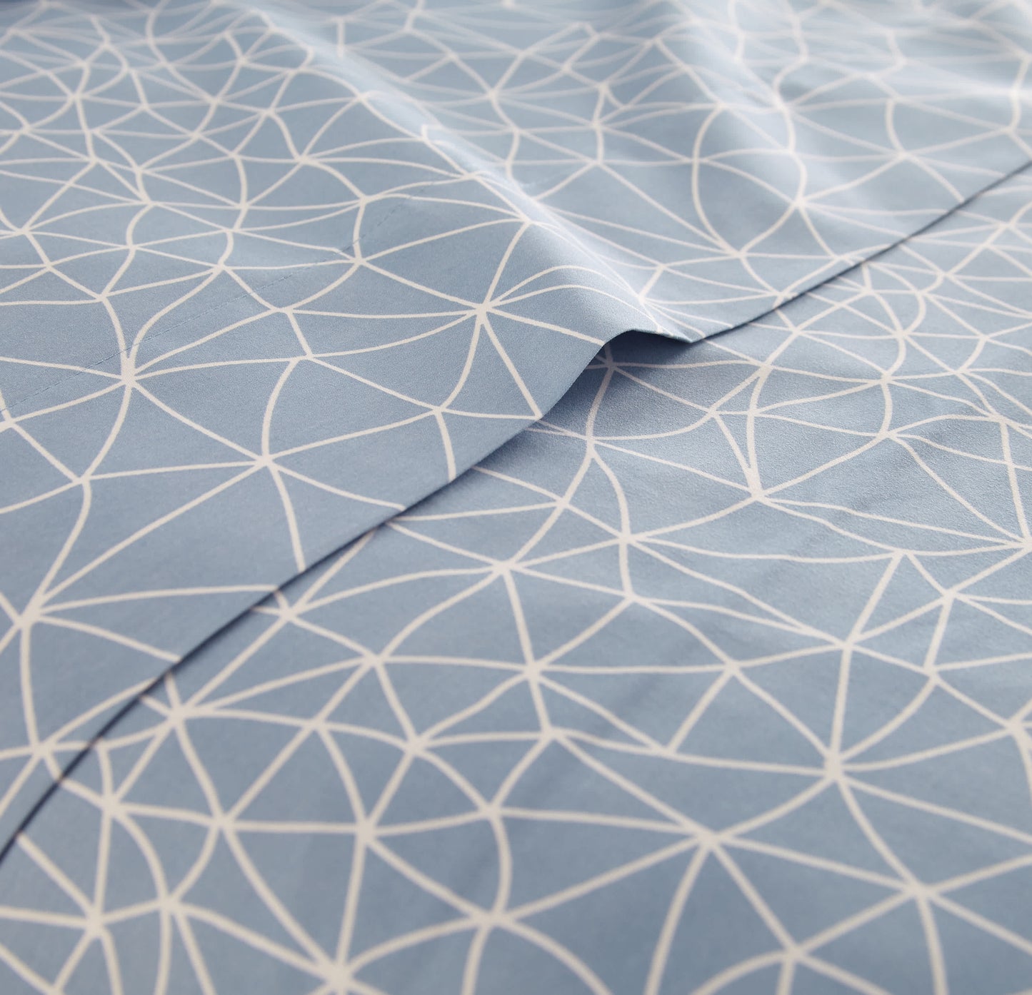 Geometric Maze Blue-