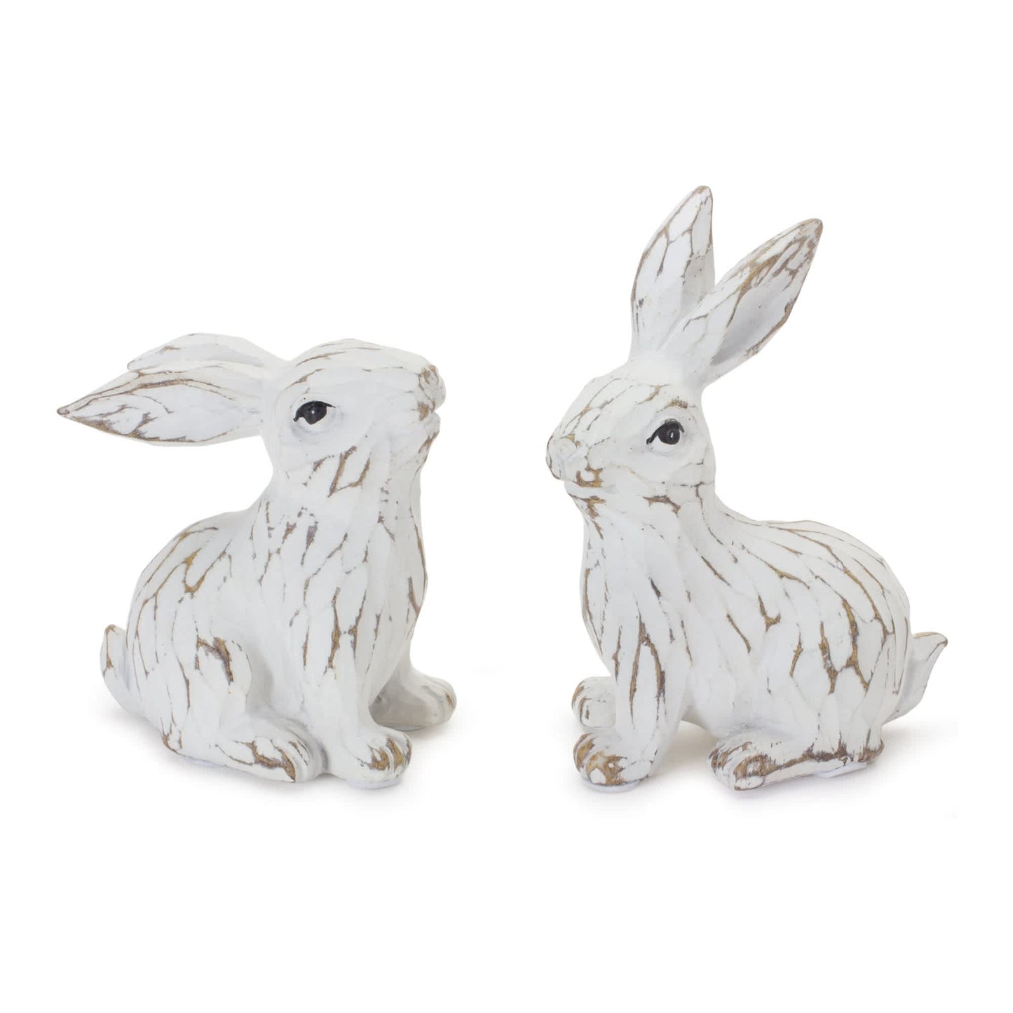 Melrose International Carved Bunny Figurine (Set of 6)