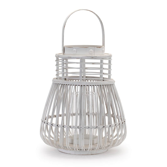 Melrose International Woven Rattan Lantern 14.5"H