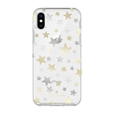 Incipio Apple Iphone X Kate Spade New York Protective Hard-Shell Case - Stars Clear/Gold/Silver