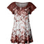 Brown & White Floral Border