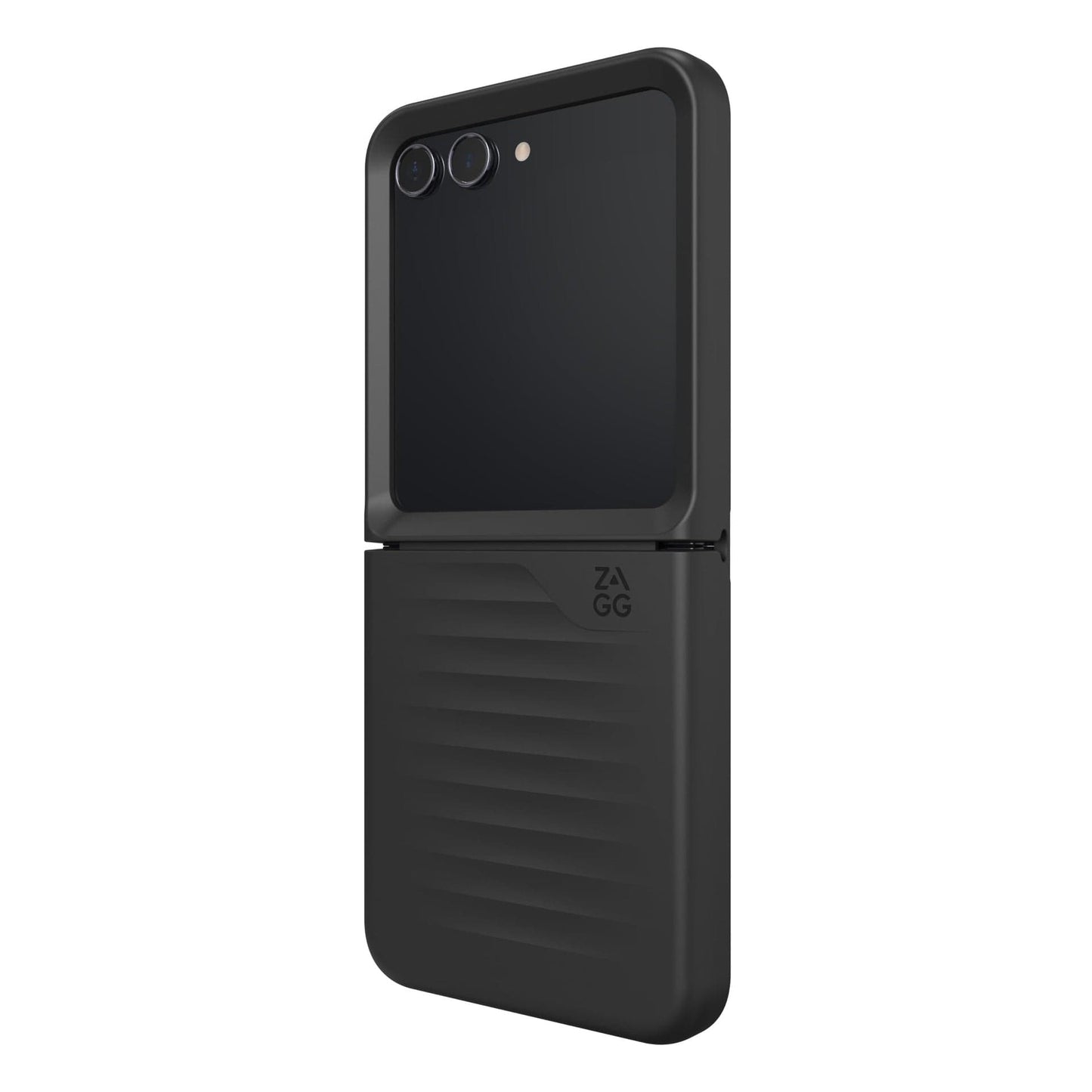Zagg Bridgetown Samsung Galaxy Z Flip5 Case - 10ft Drop Protection, Graphene Reinforced, Hinge Design, Slim, Lightweight, Wireless Charging Compatible, Black