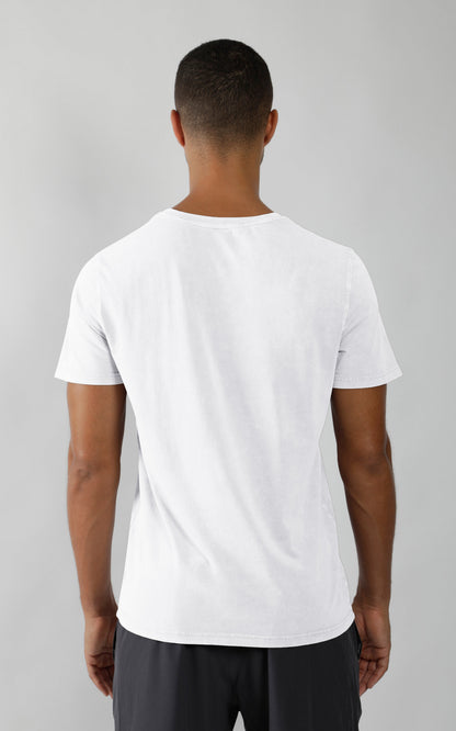 Mens Silicon Washed Pima Cotton Crew Neck Tee