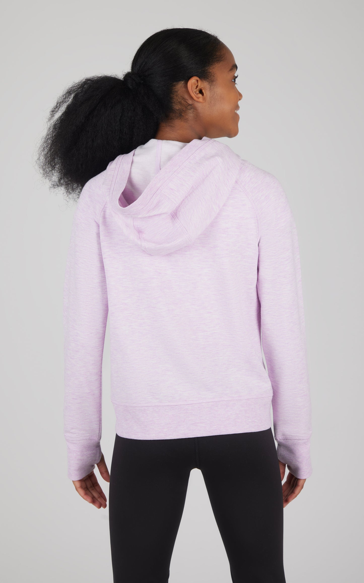 Girls Brushed Full Zip Hooded Jacket