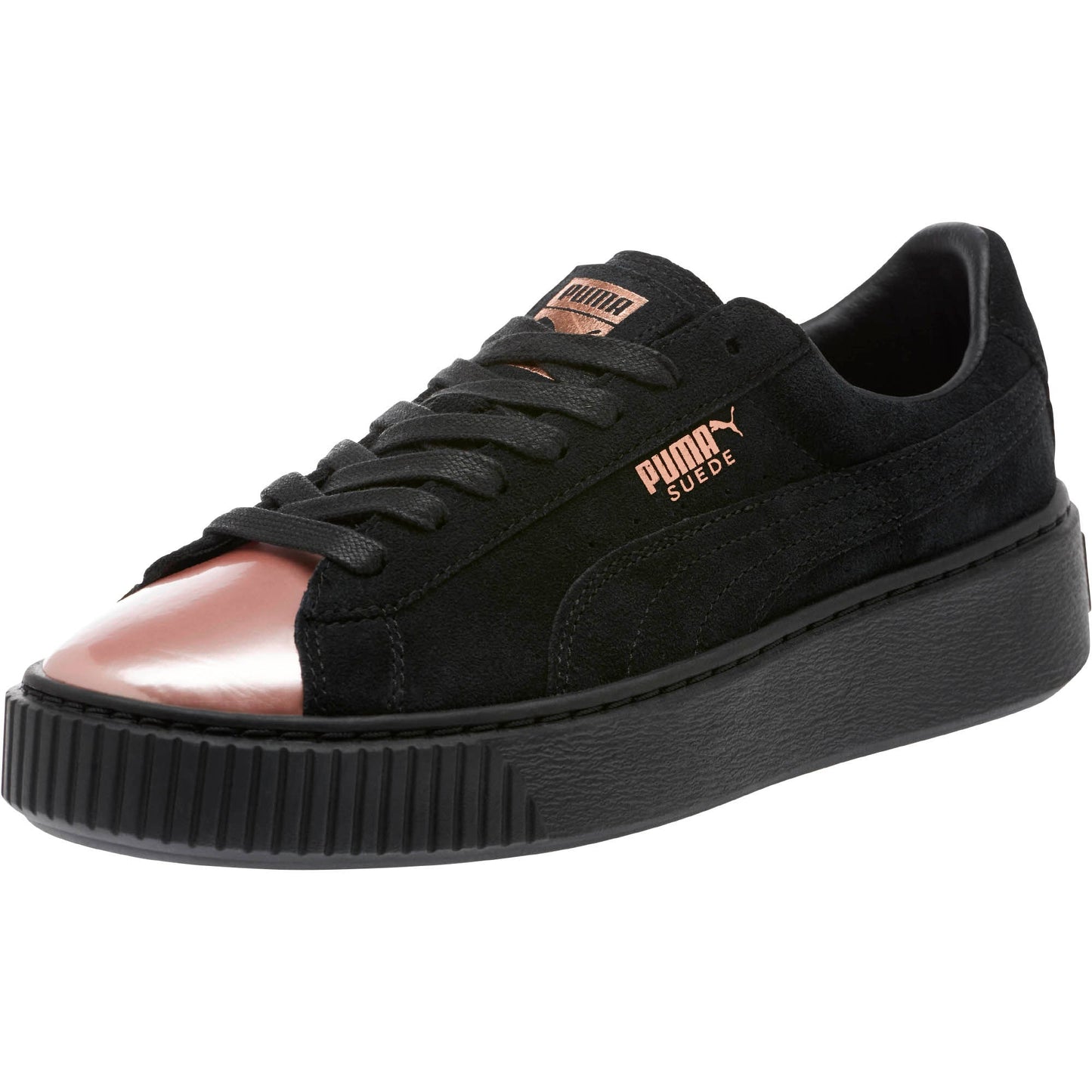 Women's Puma Suede Platform Rose Gold