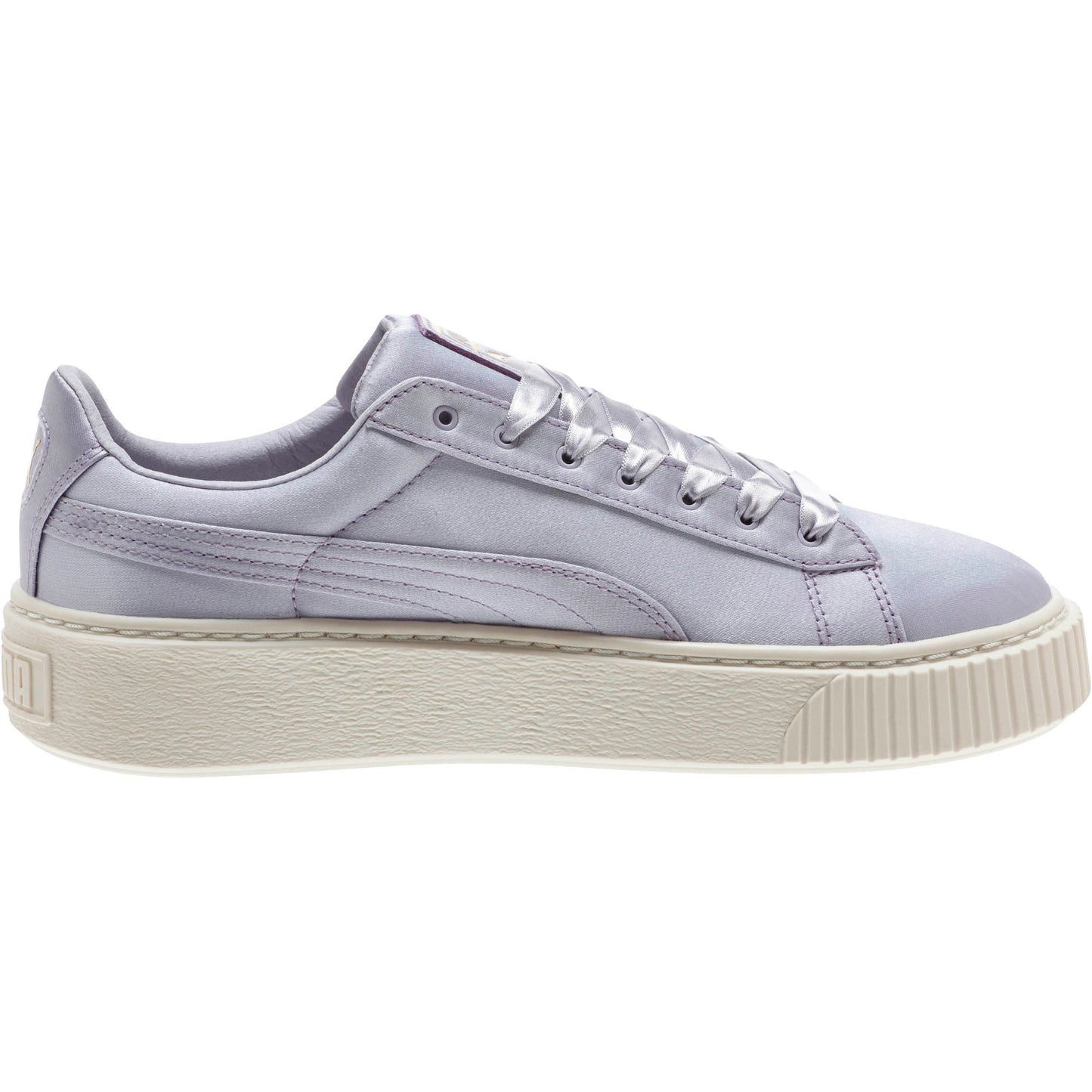 Women's Puma Basket Platform Satin
