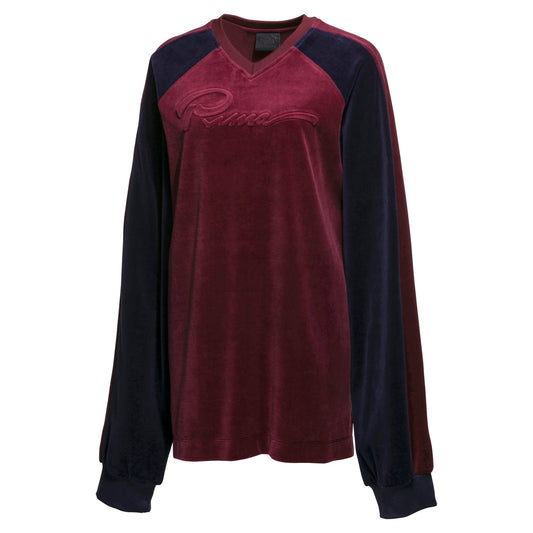 Puma Women's X Fenty By Rihanna Velour O/S V-Neck Pullover